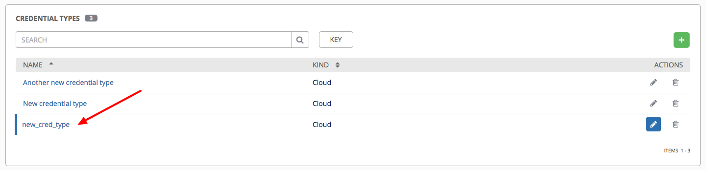 New credential type